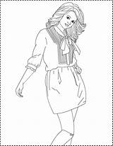 Coloring Pages Selena Gomez Getcolorings Nicole Top Girls sketch template