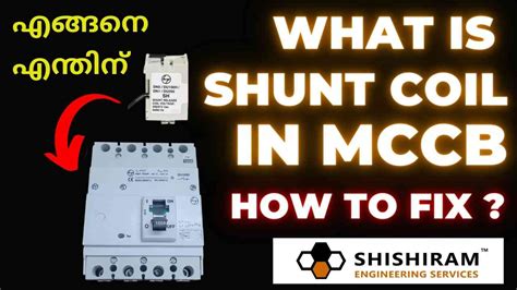 install shunt coil  lt mccb   trip mccb  auto mode    mccb shunt coil