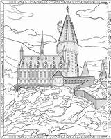 Hogwarts Splendid Ages Chateau Colouring Château Coloringpagesfortoddlers Meer sketch template
