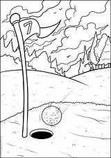 Golf Coloring Pages Printable Books Print sketch template