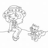 Strawberry Shortcake Cat Surfnetkids Coloring sketch template