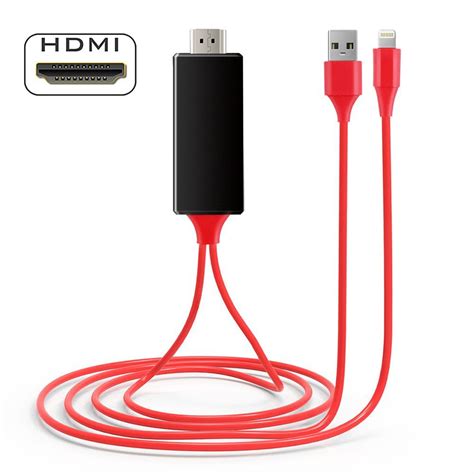 hdmi cable compatible  iphone  feet hdmi adapter cord  iphonep digital av
