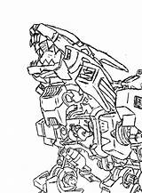Zoids Coloring Pages Liger Zero Template sketch template