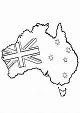 Colouring Pages Kids Australia Map Coloring Australian Flag Decoration Printable Happy Cliparts Sketch Crafts Familyholiday Printables Holiday Color Ak0 Cache sketch template