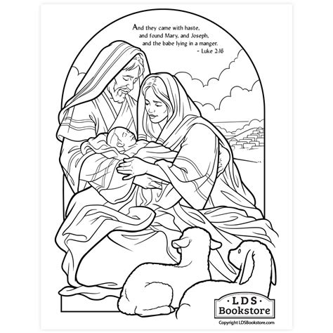 christmas coloring activity pages   family lds daily