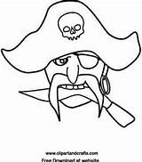 Pirate Face Coloring Color Sheet Pages Halloween Printable Mask Choose Board Print sketch template