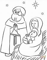 Coloring Holy Family Nativity Pages Drawing Familia Sagrada Scene Simple La Supercoloring Super Color Icon Paintingvalley Template sketch template