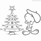 Tweety Christmas Bird Tree Coloring Pages Xcolorings 55k Resolution Info Type  Size Jpeg sketch template