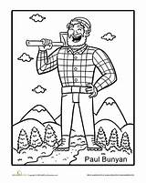 Coloring Paul Bunyan Pages Tall Tales Tale Worksheets Davy Crockett Printable Education Color Activities Sheet Worksheet Sheets Lumberjack Minnesota Preschool sketch template