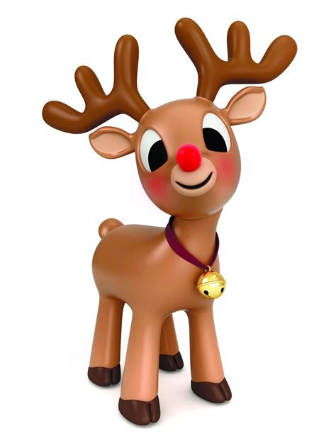 merry christmas  happy  year christmas reindeer red nosed