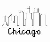 Chicago Skyline Drawing Outline City Paintingvalley Windy sketch template