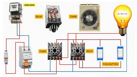 timer relay wiring diagram