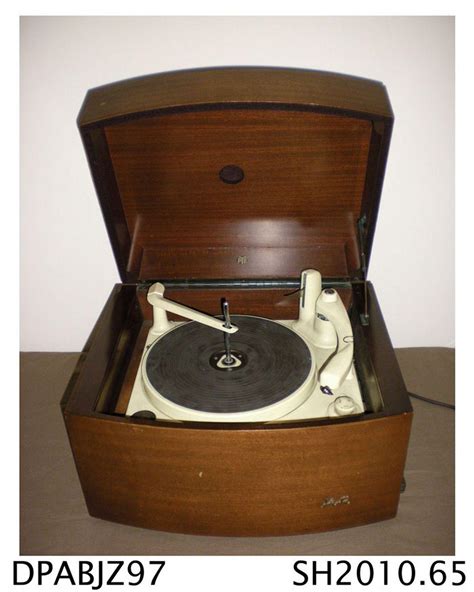 record player pye black box marked  fi   side  wooden