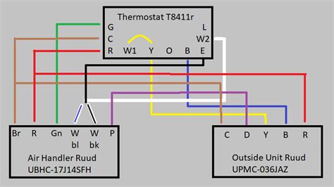 heat pump air handler wiring diagram split air conditioner wiring