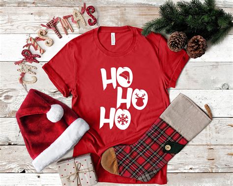 Ho Ho Ho Shirt Christmas Shirt Holiday Shirt Santa Shirt Etsy Uk