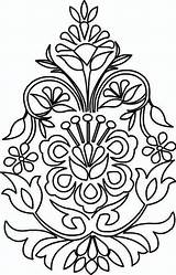 Coloring Embroidery Stencil sketch template