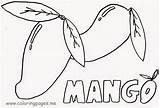 Mango Mangue Buah Coloring Buahan Tempatan Ausmalbild Mangos Sini Sila Mewarna Atau Coloriages sketch template