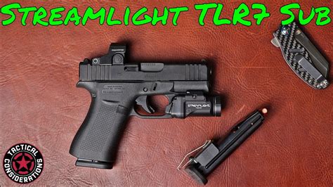 streamlight tlr   compact pistol light youtube