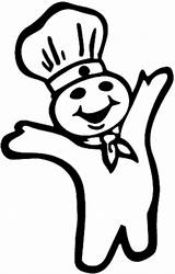 Doughboy Pillsbury Coloring Pages Template Decals sketch template