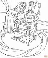 Rapunzel Coloriage Tangled sketch template