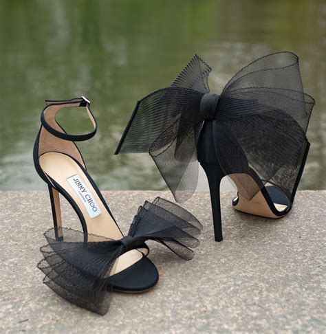 jimmy choo pre fall  heels bow shoes beautiful shoes
