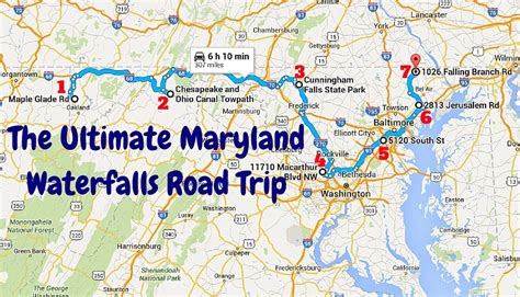 ultimate maryland waterfalls road trip