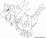 Pokemon Coloring Pages Ex Tyrantrum Mega Printable Print Color Drawing Drawings Pokémon Gigantamax sketch template
