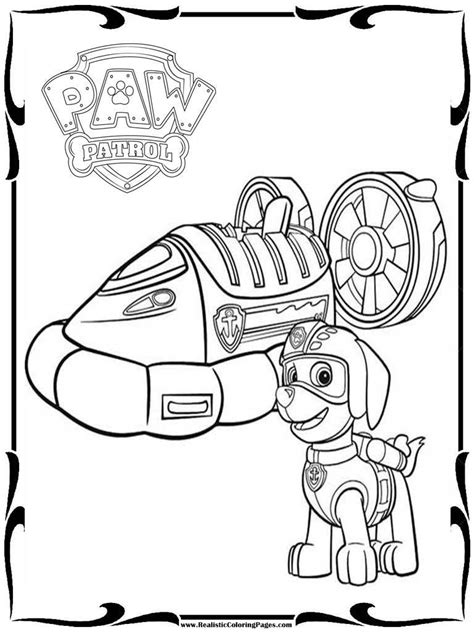 rocky paw patrol coloring page  getdrawings
