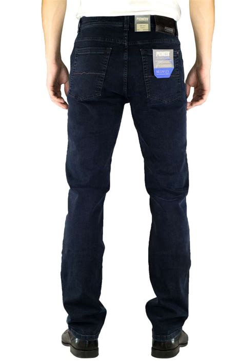 pioneer rando megaflex blue black   megaflex rando pioneer jeans maenner jeans