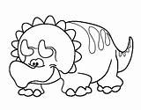 Triceratops Coloritou Remarquable Tricératops sketch template