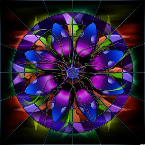 stained glass flower redux created  stowsk  atecummings
