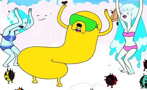 Image S2e7 Jake Partying With Nymphs Png The Adventure Time Wiki
