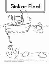Sink Float Worksheet sketch template