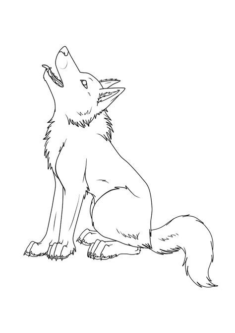 printable wolf coloring pages