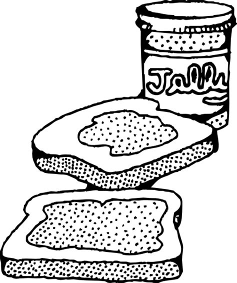Peanut Butter And Jelly Sandwich Clip Art At