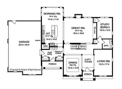 colonial style house plan  beds  baths  sqft plan