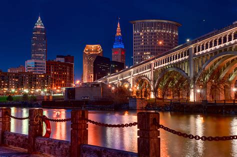 Cleveland At Night Flickr Photo Sharing