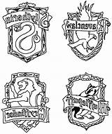 Potter Harry Coloring Hogwarts Pages Crest Gryffindor Ravenclaw Houses House Quidditch Color Hufflepuff Colouring Voldemort Crests Book Getdrawings Printable Getcolorings sketch template