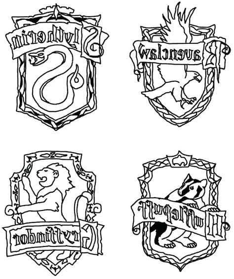 ravenclaw sketch coloring page