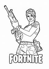 Fortnite Coloring Pages Royale Battle Printable Characters Easy Pdf Color sketch template