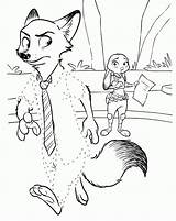 Zootopia Coloring Pages Sheets Kids sketch template