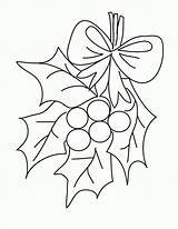 Mistletoe Coloring Pages Christmas Printable Color Kids Popular Xmas Navidad Choose Board Coloringhome sketch template