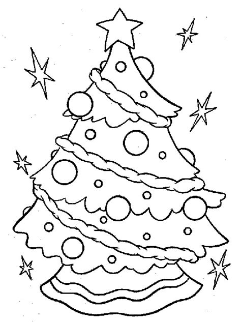 christmas tree coloring pages coloringpagescom