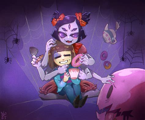 Undertale Muffet And Frisk By Dalsegno2525 On Deviantart