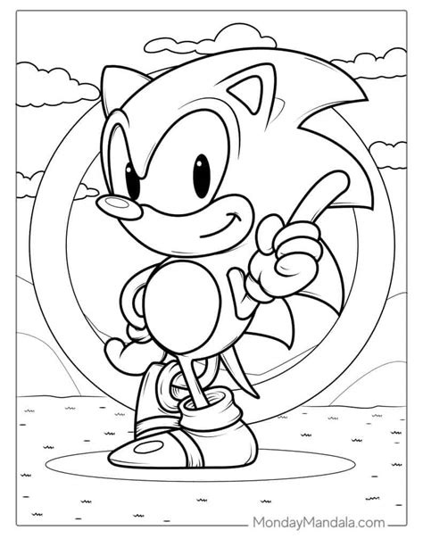 sonic  werehog coloring pages agungkamiludin
