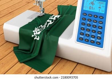 modern sewing machine saudi arabian flag stock illustration  shutterstock
