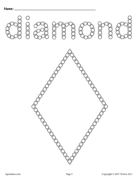 diamond  tip painting printable diamond worksheet coloring page