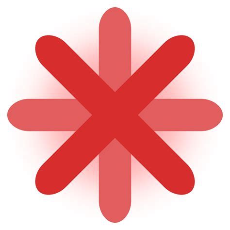 Free vector graphic: Red, Cross, Ball, Asterisk   Free  