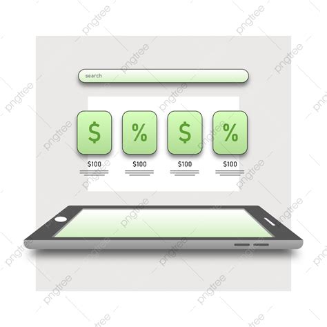 mobile web page vector png images  shopping web page
