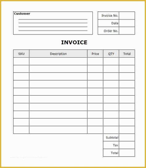 editable invoice template   fillable invoice template word heritagechristiancollege
